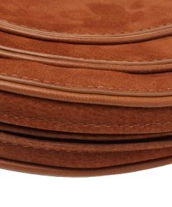 Diane Von Furstenberg Brown Nubuck Leather Wristlet Pouch For Women -Diane Von Furstenberg shop luxury women diane von furstenberg new accessories p527590 007