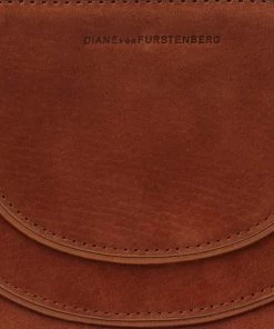 Diane Von Furstenberg Brown Nubuck Leather Wristlet Pouch For Women -Diane Von Furstenberg shop luxury women diane von furstenberg new accessories p527590 1635911623 012