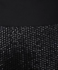 Diane Von Furstenberg Black Sequin Embellished Shizuka Mini Skirt M For Women -Diane Von Furstenberg shop luxury women diane von furstenberg new clothes p116008 0004
