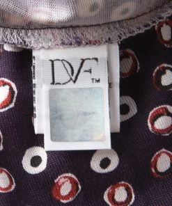 Diane Von Furstenberg Navy Blue Pirouette Dot Print Silk Jersey Cybil Wrap Dress M For Women -Diane Von Furstenberg shop luxury women diane von furstenberg new clothes p134685 0005