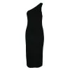 Diane Von Furstenberg Black Knit One Shoulder Dress M For Women