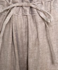 Diane Von Furstenberg Beige Linen Wide Leg Belted Davin Trousers L For Women -Diane Von Furstenberg shop luxury women diane von furstenberg new clothes p148992 0004