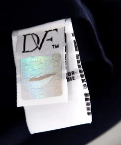 Diane Von Furstenberg Navy Blue Silk Short Sleeve Maggy Top M For Women -Diane Von Furstenberg shop luxury women diane von furstenberg new clothes p149010 0005