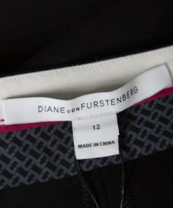 Diane Von Furstenberg Black Knit Genesis Trousers L For Women -Diane Von Furstenberg shop luxury women diane von furstenberg new clothes p163726 004