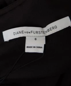 Diane Von Furstenberg Black Lace Plunge Neck Detail Kyara Tux Jumpsuit M For Women -Diane Von Furstenberg shop luxury women diane von furstenberg new clothes p164518 005
