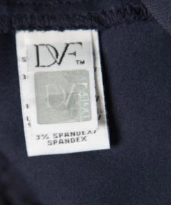 Diane Von Furstenberg Deep Night Blue Lace Plunge Neck Long Sleeve Viera Dress S For Women -Diane Von Furstenberg shop luxury women diane von furstenberg new clothes p164635 004