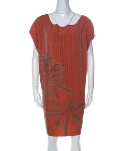 Diane Von Furstenberg Coral Embellished Silk Cordie Dress M For Women
