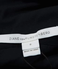Diane Von Furstenberg Navy Blue Lace Viera Cocktail Dress M For Women -Diane Von Furstenberg shop luxury women diane von furstenberg new clothes p249411 006