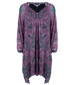 Diane Von Furstenberg Pink Fleurette Chiffon Dress L For Women