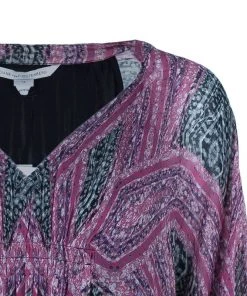 Diane Von Furstenberg Pink Fleurette Chiffon Dress L For Women -Diane Von Furstenberg shop luxury women diane von furstenberg new clothes p361 004