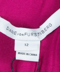 Diane Von Furstenberg Burgundy Zarita Lace Dress L For Women -Diane Von Furstenberg shop luxury women diane von furstenberg new clothes p52889 011