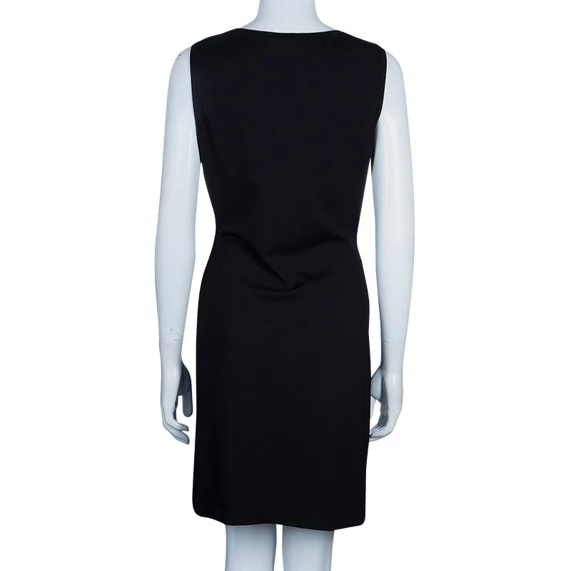 Diane Von Furstenberg Black And Blue Polka Dot Dalia Wrap Dress M For Women 3 Diane Von Furstenberg Black And Blue Polka Dot Dalia Wrap Dress M For Women - Image 3