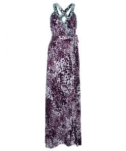 Diane Von Furstenberg Samson Printed Maxi Wrap Dress M For Women