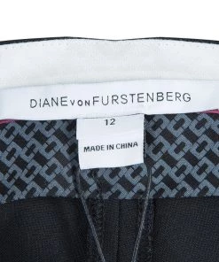 Diane Von Furstenberg Black Jordy Trousers L For Women -Diane Von Furstenberg shop luxury women diane von furstenberg new clothes p54478 009