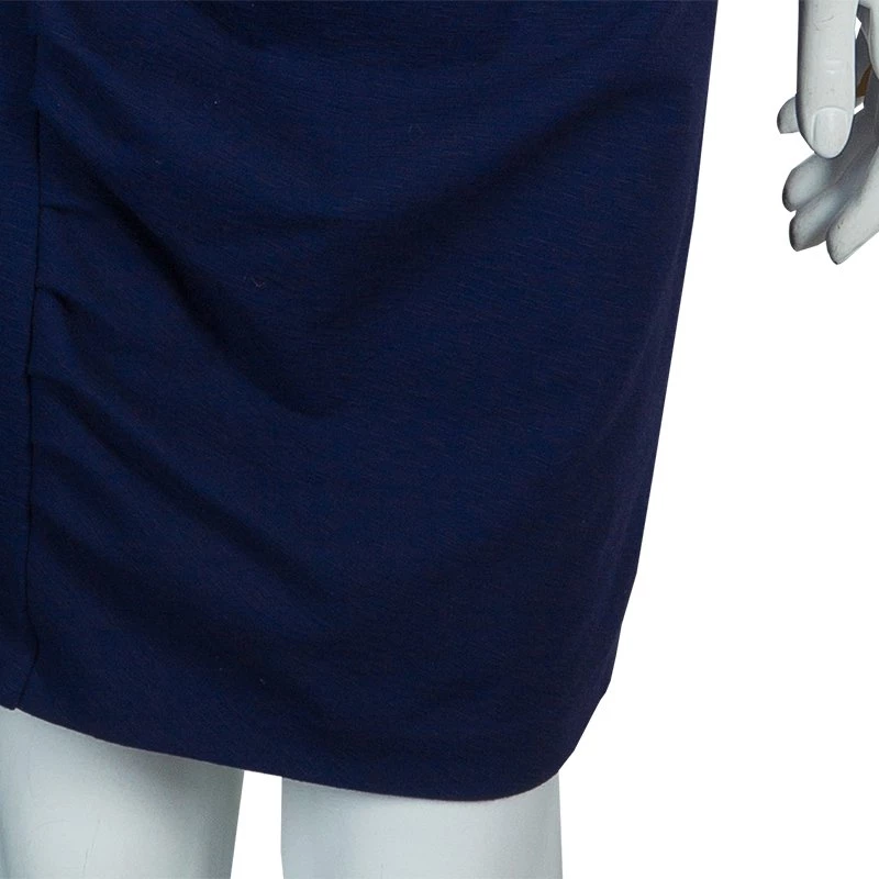 Diane Von Furstenberg Purple Knit Ruched Side Basuto Dress M For Women 6 Diane Von Furstenberg Purple Knit Ruched Side Basuto Dress M For Women - Image 6