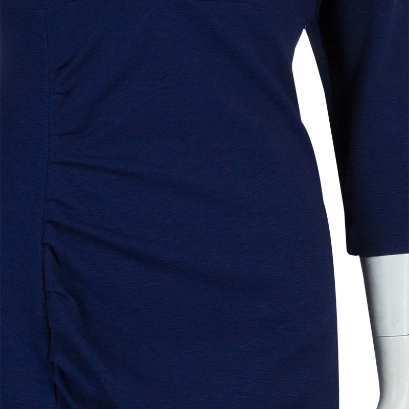 Diane Von Furstenberg Purple Knit Ruched Side Basuto Dress M For Women 7 Diane Von Furstenberg Purple Knit Ruched Side Basuto Dress M For Women - Image 7