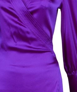 Diane Von Furstenberg Purple Silk Wraparound Long Sleeve Ariana Blouse L For Women 18 Diane Von Furstenberg Purple Silk Wraparound Long Sleeve Ariana Blouse L For Women -Diane Von Furstenberg shop luxury women diane von furstenberg new clothes p58966 007
