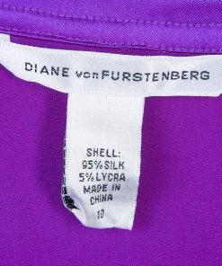 Diane Von Furstenberg Purple Silk Wraparound Long Sleeve Ariana Blouse L For Women 20 Diane Von Furstenberg Purple Silk Wraparound Long Sleeve Ariana Blouse L For Women -Diane Von Furstenberg shop luxury women diane von furstenberg new clothes p58966 009
