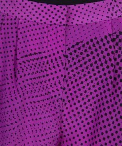 Diane Von Furstenberg Pink Silk Speckle Print Madison Pants M For Women -Diane Von Furstenberg shop luxury women diane von furstenberg new clothes p59049 008