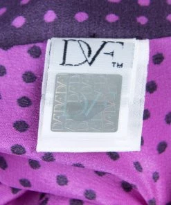 Diane Von Furstenberg Pink Silk Speckle Print Madison Pants M For Women -Diane Von Furstenberg shop luxury women diane von furstenberg new clothes p59049 013