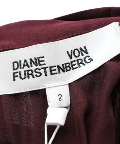 Diane Von Furstenberg Burgundy Silk Satin Cabernet Midi Dress S For Women 10 Diane Von Furstenberg Burgundy Silk Satin Cabernet Midi Dress S For Women -Diane Von Furstenberg shop luxury women diane von furstenberg new clothes p600731 001