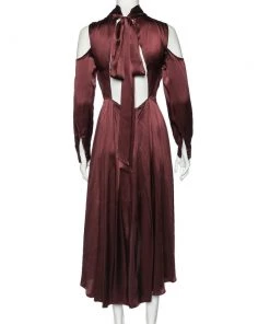 Diane Von Furstenberg Burgundy Silk Satin Cabernet Midi Dress S For Women 8 Diane Von Furstenberg Burgundy Silk Satin Cabernet Midi Dress S For Women -Diane Von Furstenberg shop luxury women diane von furstenberg new clothes p600731 003