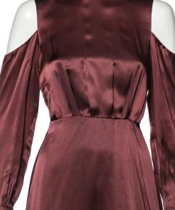 Diane Von Furstenberg Burgundy Silk Satin Cabernet Midi Dress S For Women 9 Diane Von Furstenberg Burgundy Silk Satin Cabernet Midi Dress S For Women -Diane Von Furstenberg shop luxury women diane von furstenberg new clothes p600731 006
