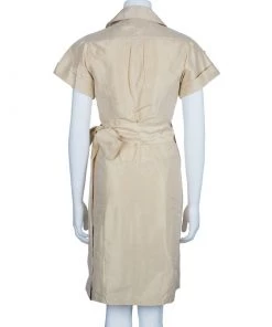 Diane Von Furstenberg Beige Safaya Utility Dress M For Women -Diane Von Furstenberg shop luxury women diane von furstenberg new clothes p743 003