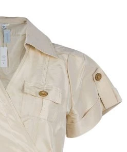 Diane Von Furstenberg Beige Safaya Utility Dress M For Women -Diane Von Furstenberg shop luxury women diane von furstenberg new clothes p743 004