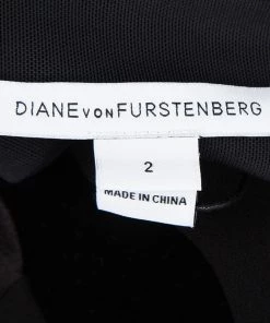 Diane Von Furstenberg Black Floral Patchwork Detail Darling Dress S For Women -Diane Von Furstenberg shop luxury women diane von furstenberg new clothes p94262 005