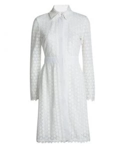 Diane Von Furstenberg White Waldorf Cosmic Lace Cocktail Coat XS For Women