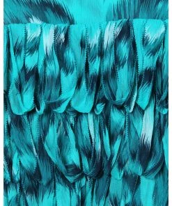 Diane Von Furstenberg Turquoise Tiger Print Sleeveless Dress M For Women -Diane Von Furstenberg shop luxury women diane von furstenberg new clothes p96897 0004