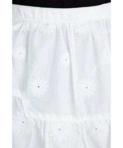 Diane Von Furstenberg White Cotton Sadey Eyelet Skirt XS For Women -Diane Von Furstenberg shop luxury women diane von furstenberg new clothes p98539 0004
