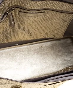 Diane Von Furstenberg Metallic Gold Quilted Leather Ready To Go Tote For Women -Diane Von Furstenberg shop luxury women diane von furstenberg new handbags p131985 007