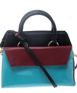Diane Von Furstenberg Multicolor Leather Small Front Flap Satchel For Women