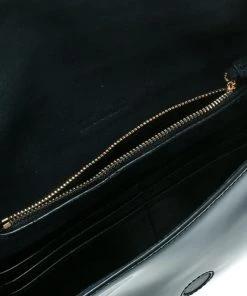 Diane Von Furstenberg Navy Blue/Black Suede And Patent Leather Uptown Clutch For Women -Diane Von Furstenberg shop luxury women diane von furstenberg new handbags p168851 003