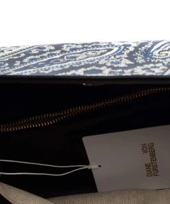 Diane Von Furstenberg Multicolor Paisley Print Leather Flap Clutch For Women 23 Diane Von Furstenberg Multicolor Paisley Print Leather Flap Clutch For Women -Diane Von Furstenberg shop luxury women diane von furstenberg new handbags p362560 003