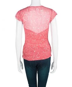 Diane Von Furstenberg Pink Abstract Print Silk Ruched Tommy Top M For Women 7 Diane Von Furstenberg Pink Abstract Print Silk Ruched Tommy Top M For Women -Diane Von Furstenberg shop luxury women diane von furstenberg used clothes p102462 0003