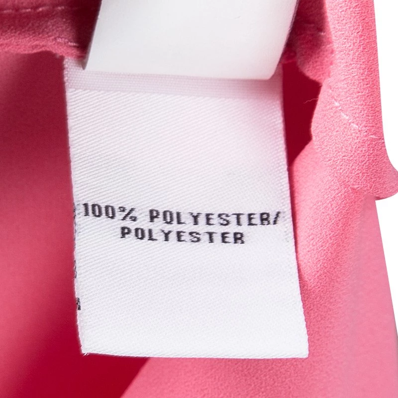 Diane Von Furstenberg Pink Acedia Crepe Top L For Women 6 Diane Von Furstenberg Pink Acedia Crepe Top L For Women - Image 6