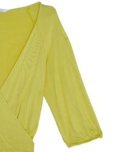 Diane Von Furstenberg Andrina Yellow Wrap Dress L For Women 14 Diane Von Furstenberg Andrina Yellow Wrap Dress L For Women -Diane Von Furstenberg shop luxury women diane von furstenberg used clothes p11365 005