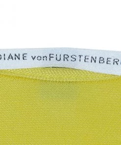 Diane Von Furstenberg Andrina Yellow Wrap Dress L For Women 17 Diane Von Furstenberg Andrina Yellow Wrap Dress L For Women -Diane Von Furstenberg shop luxury women diane von furstenberg used clothes p11365 008