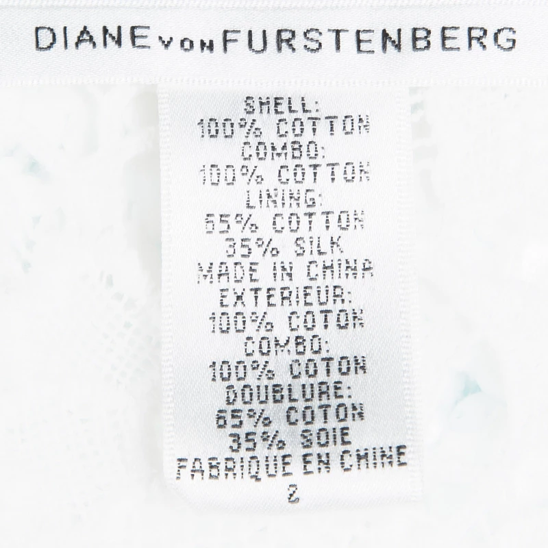 Diane Von Furstenberg White Crochet Lace Ruffle Detail Arcelia Dress S For Women 5 Diane Von Furstenberg White Crochet Lace Ruffle Detail Arcelia Dress S For Women - Image 5