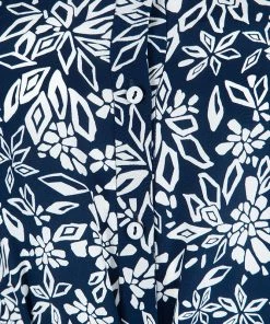 Diane Von Furstenberg Navy Blue Floral Printed Silk Amina Belted Maxi Shirt Dress S For Women -Diane Von Furstenberg shop luxury women diane von furstenberg used clothes p115160 004