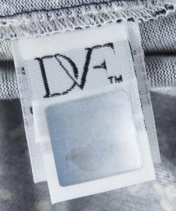 Diane Von Furstenberg Navy Blue Grid Print Sigourney Wrap Dress M For Women -Diane Von Furstenberg shop luxury women diane von furstenberg used clothes p115508 005