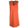 Diane Von Furstenberg Orange Jersey Kadijah Sleeveless Dress L For Women