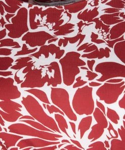 Diane Von Furstenberg Red And White Floral Print Faux Wrap Zoe Dress XS For Women -Diane Von Furstenberg shop luxury women diane von furstenberg used clothes p115817 004