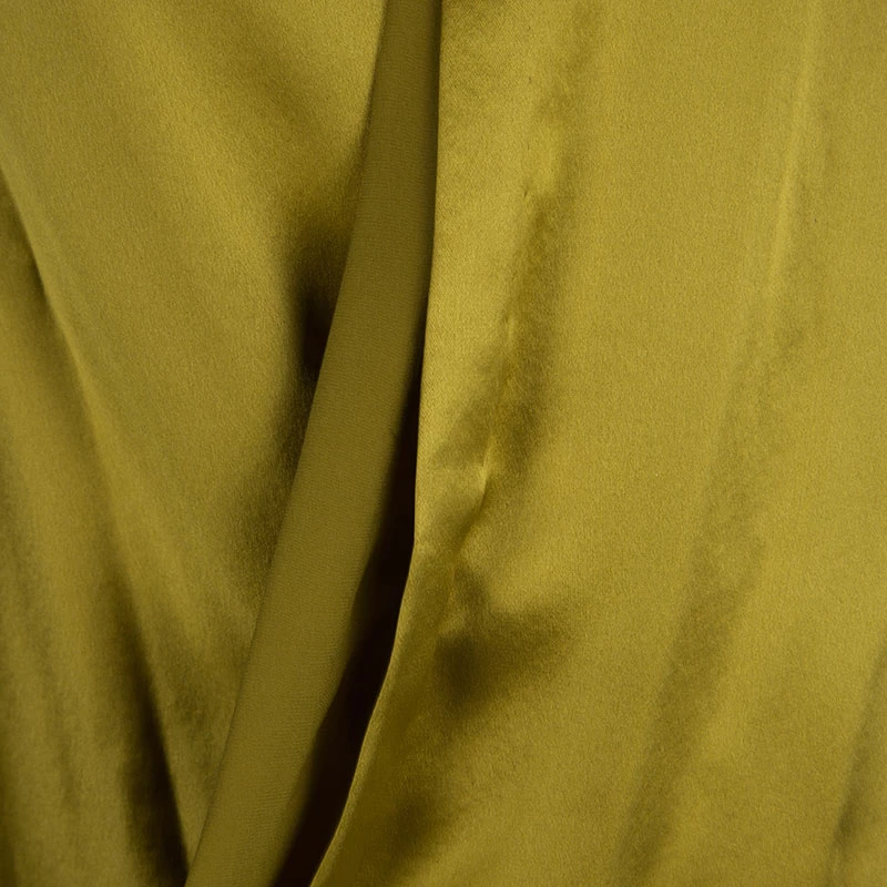 Diane Von Furstenberg Mustard Silk Sleeveless Draped New Issie Top M For Women 4 Diane Von Furstenberg Mustard Silk Sleeveless Draped New Issie Top M For Women - Image 4