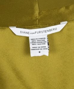 Diane Von Furstenberg Mustard Silk Sleeveless Draped New Issie Top M For Women 9 Diane Von Furstenberg Mustard Silk Sleeveless Draped New Issie Top M For Women -Diane Von Furstenberg shop luxury women diane von furstenberg used clothes p116005 005