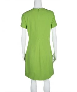 Diane Von Furstenberg Green Agatha Knit Sheath Dress L For Women -Diane Von Furstenberg shop luxury women diane von furstenberg used clothes p117850 003