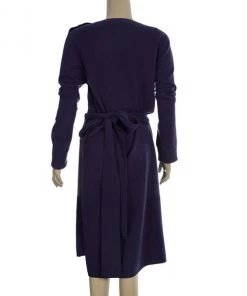 Diane Von Furstenberg 'Grodnica' Wool Wrap Dress L For Women -Diane Von Furstenberg shop luxury women diane von furstenberg used clothes p12160 003